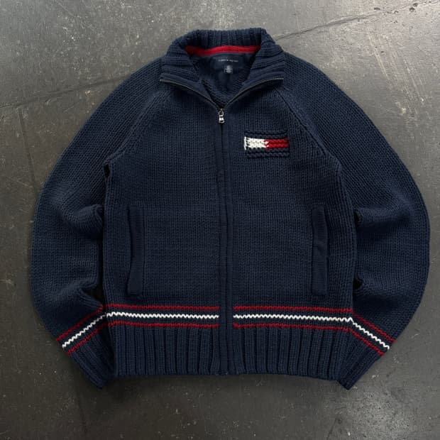 95 타미힐피거 니트집업