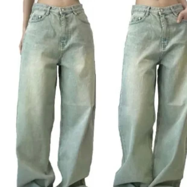 연청 와이드 데님팬츠