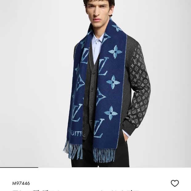 루이비통 모노그램 체크 스카프