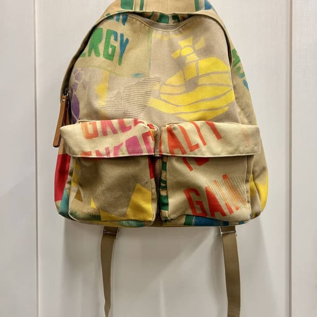 비비안 웨스트우드 락시크 캔버스 백팩