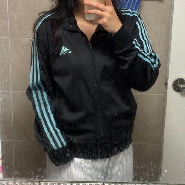 희귀) 아디다스 검정 하늘 져지 95