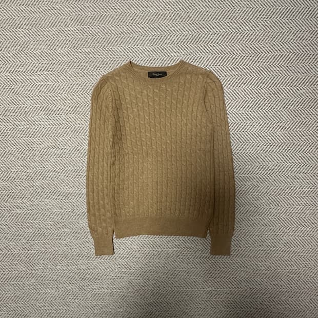 BEAMS italy wool 100% knit sweater