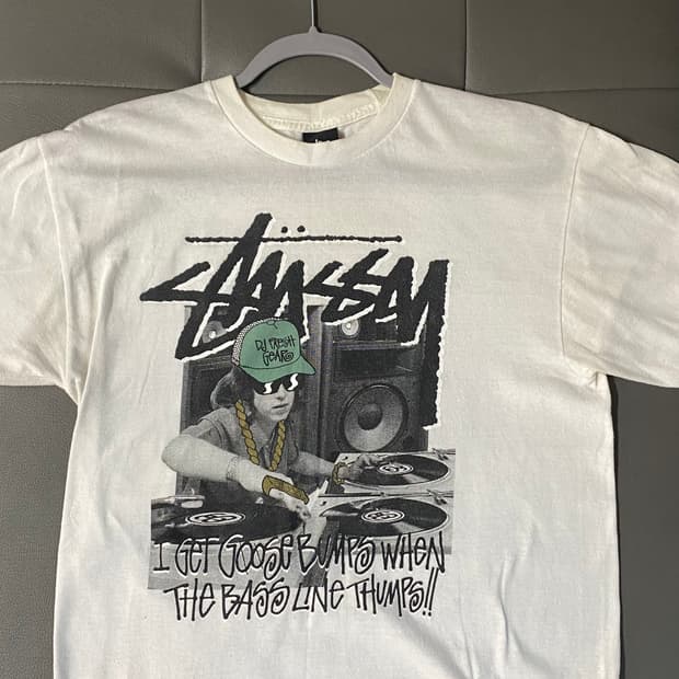 빈티지 스투시 DJ Fresh 반팔 티셔츠 M 정품