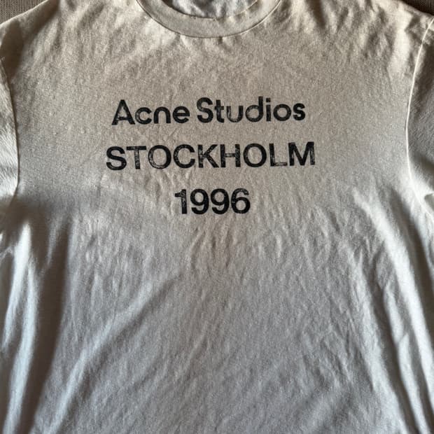 Acne Studios 기본 오버사이즈 반팔
