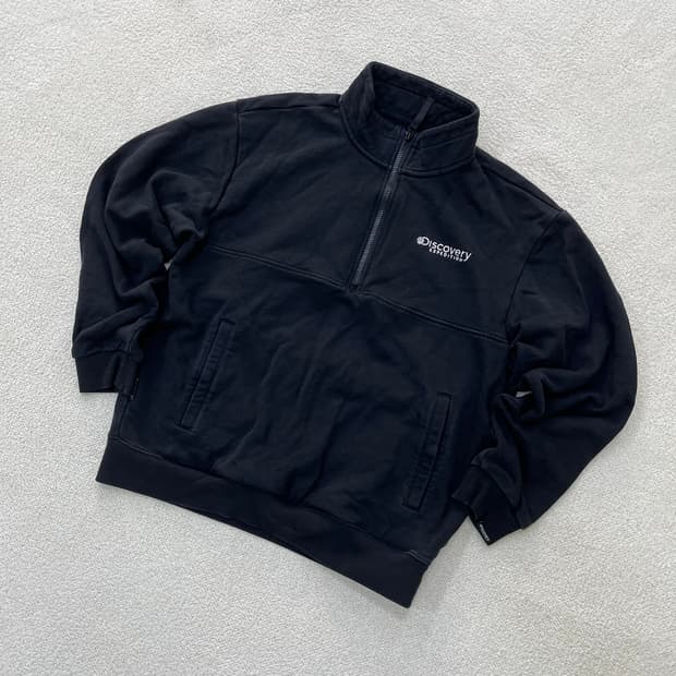 100 디스커버리 반집업 맨투맨 0401M