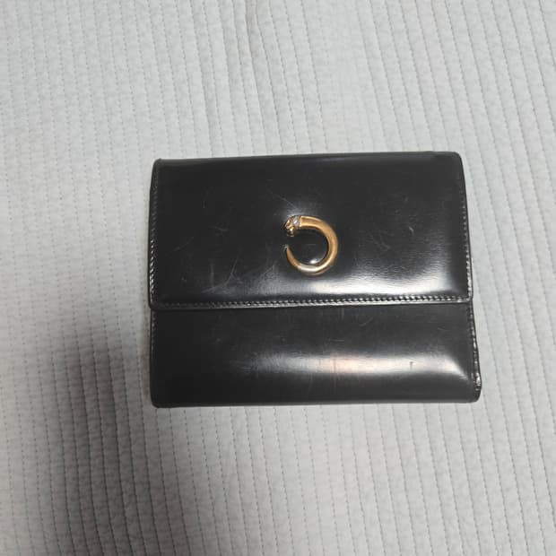 까르띠에 블랙 여성 반지갑