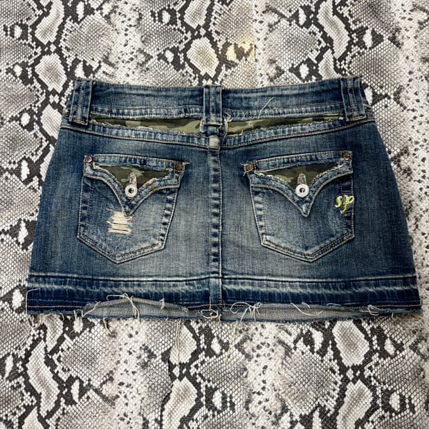 “Vintage” Camo Detail Y2K Mood Denim Sho