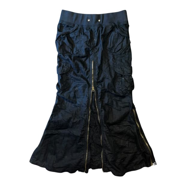 G.O.A 고아 카고 롱 스커트 