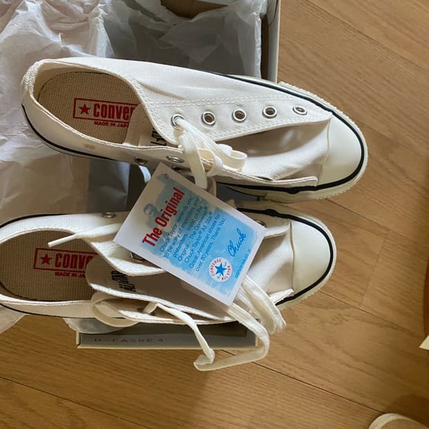 캔버스 재팬 제이옥스 올스타 로우 화이트 230사이즈