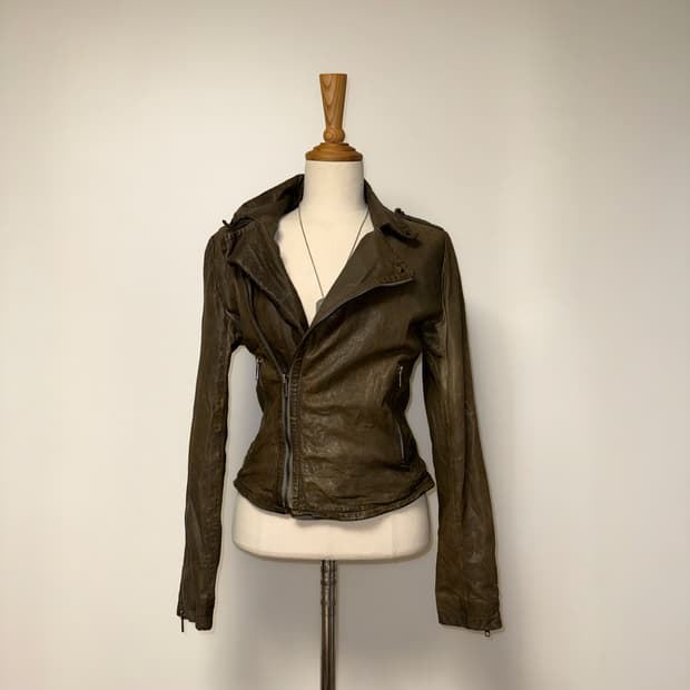 스터드 카키 브라운 자켓