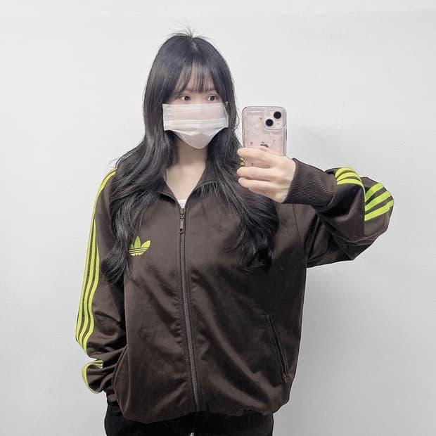 아디다스 og 파이어버드 트랙탑 져지 브라운