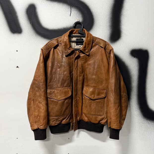 90-00s 아비렉스 한국전쟁 복각 양가죽 A2 가죽 자켓