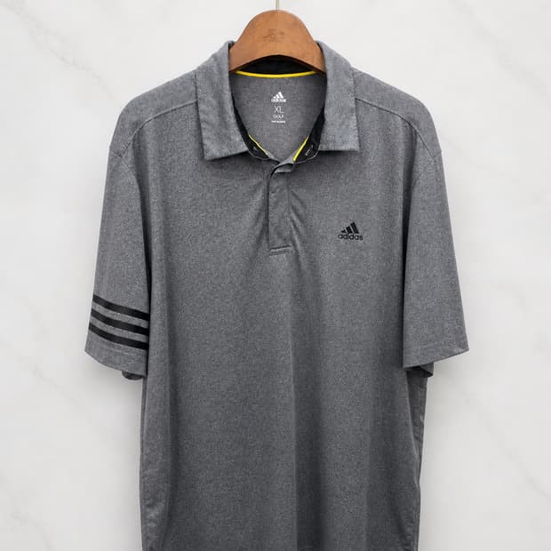 105,XL )) adidas 아디다스 카라 반팔티셔츠! 그레이 & 블랙