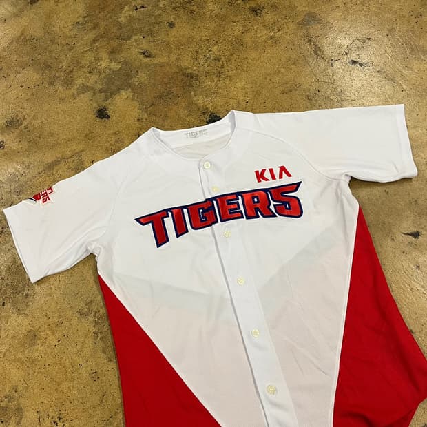 [OS] 기아 타이거즈 야구 유니폼 화이트 레드 노마킹 b19