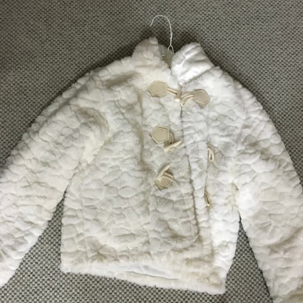 아이보리 양털 뽀글이