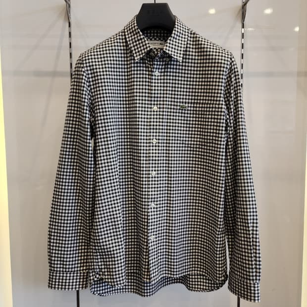 라코스테 체크셔츠 M