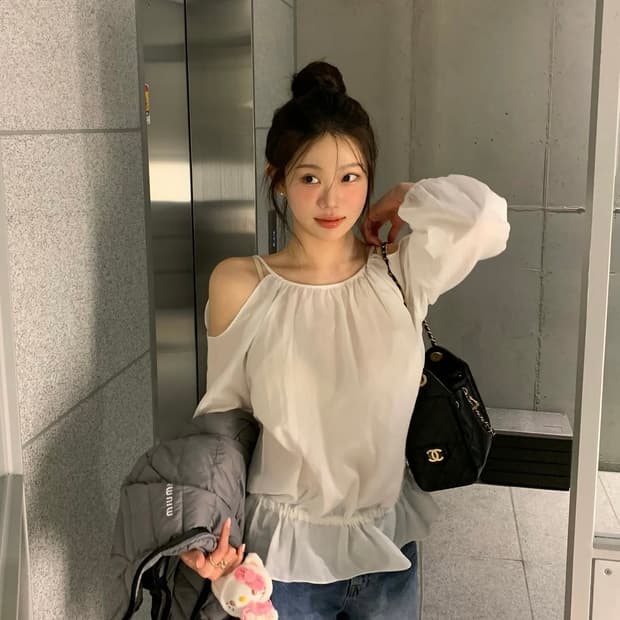 온트 블레어블라우스 화이트