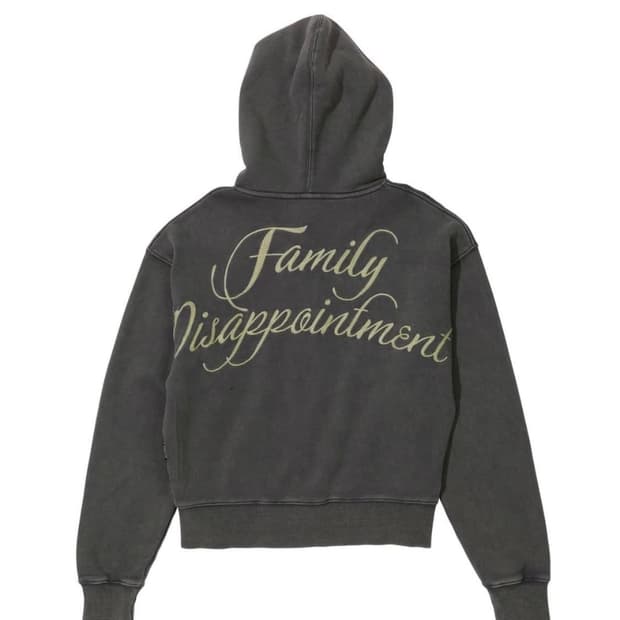 Bad Seed Washed Hoodie Zip-Up Charcoal