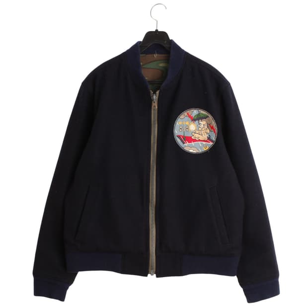 36 버즈릭슨 양면 모직 블루종 자켓