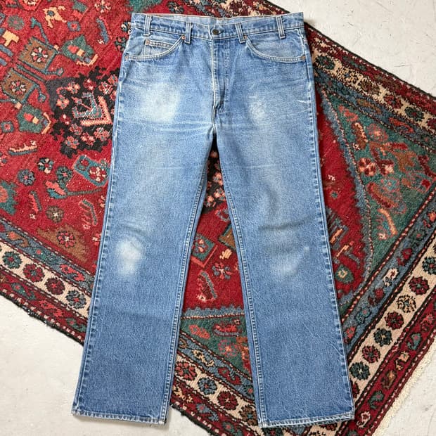 80's USA Made 빈티지 리바이스 517 오렌지탭 부츠컷 그런지