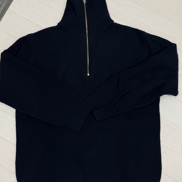 벨리에 / 23FW 하프 니트 집업 / 다크네이비 / XL