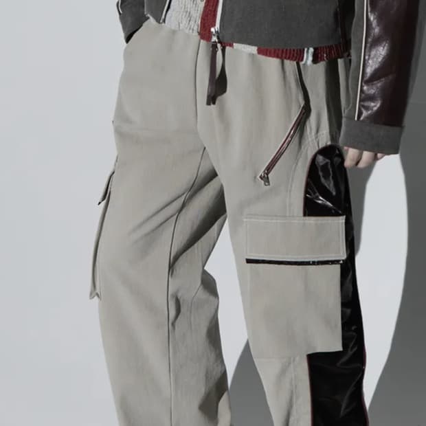 RSSC WRINKLE MIXED CARGO DENIM PANTS