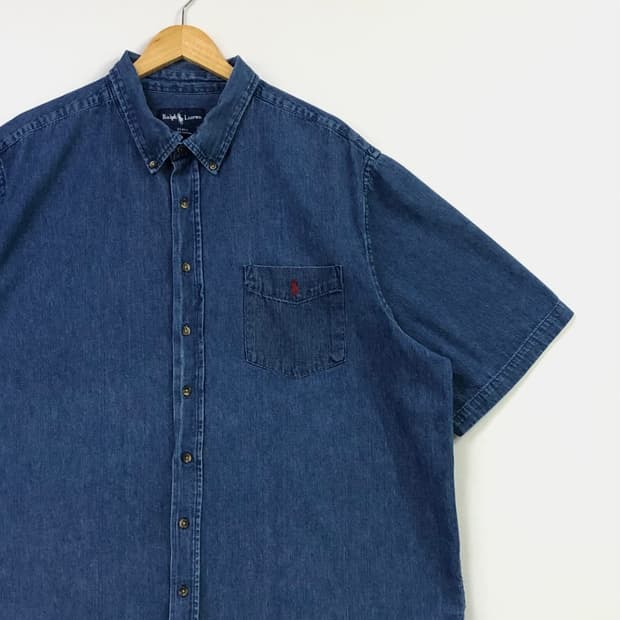 Xxl 폴로 데님 셔츠
