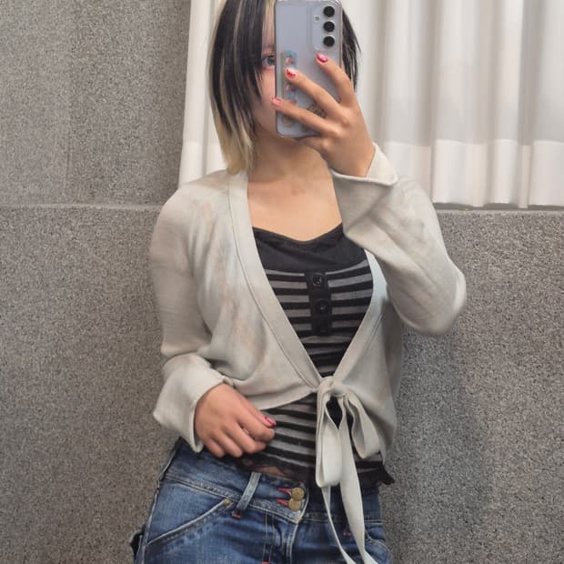 VIVIENNWESTWOOD RIBBON CARDIGAN 