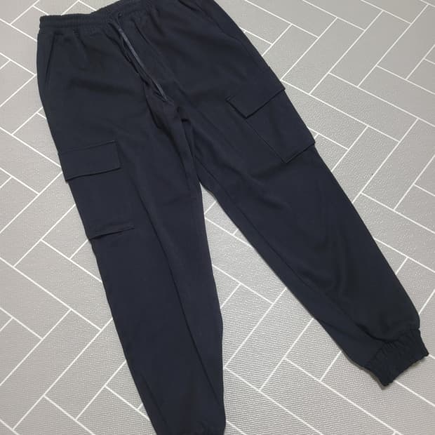 세븐셀라 카고 조거 팬츠 블랙 32