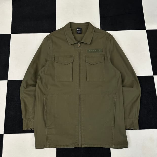 오클리 2way 워크 셔츠 자켓 카키