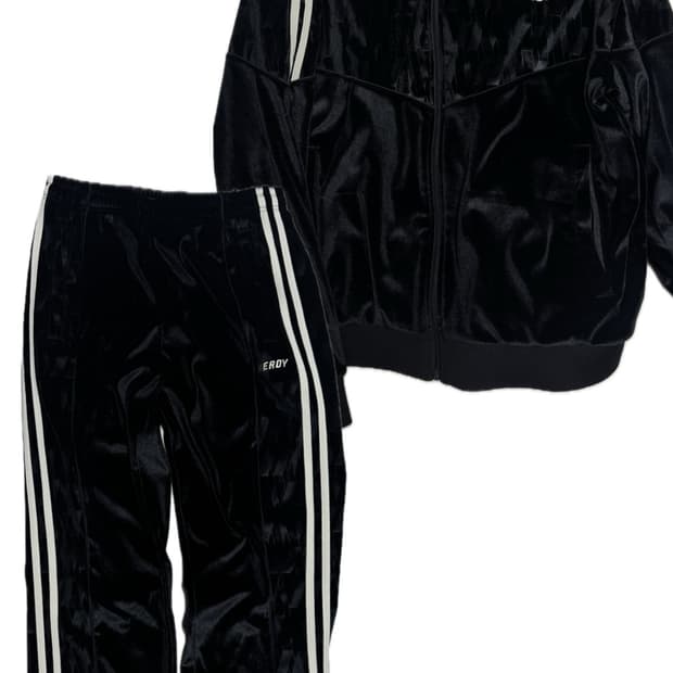 널디 벨벳 블랙 셋업 M