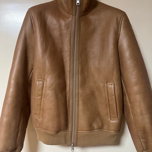 코스 시어링 레더 보머 브라운 무톤 S