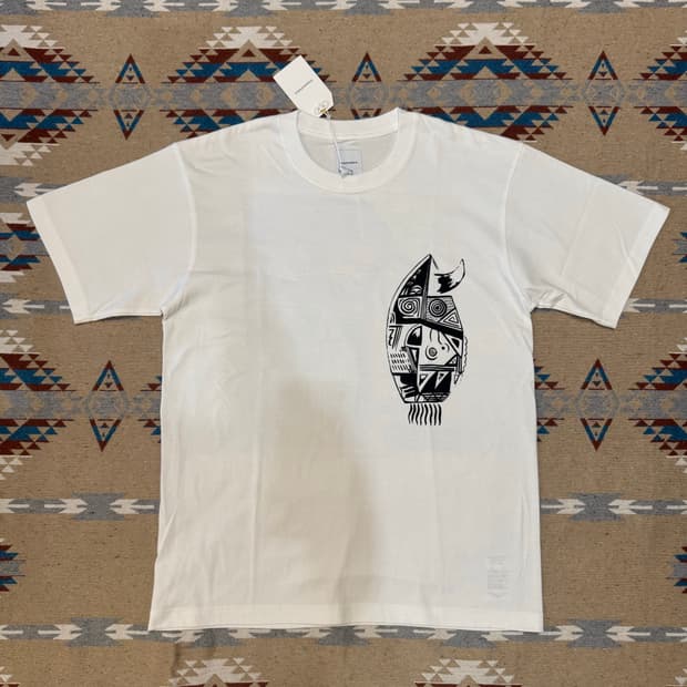 [L] 사스콰치패브릭스 PRIMITIVE MASK 티셔츠 화이트