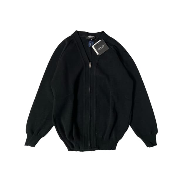 꼼데가르송 옴므 두 집업가디건 블랙 AD2021