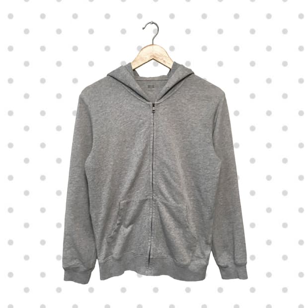 vintage zip up hoodie grey