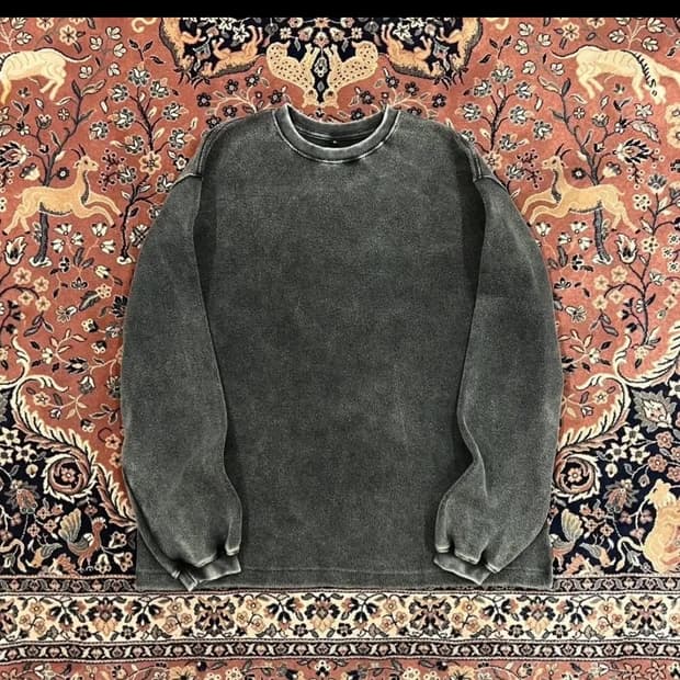 블랙아웃 와플 블리치 롱슬리브 L사이즈