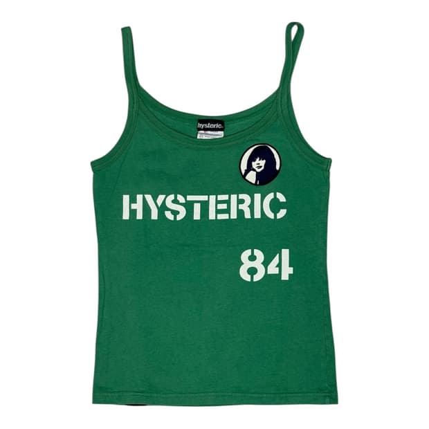 히스테릭 글래머 아카이브 히스걸 자수 패치 탱크탑 민소매 티셔츠