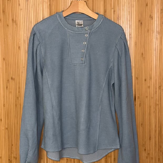 StandAlone 와플 버튼 티셔츠 스카이블루 (택 포함 새상품) OS