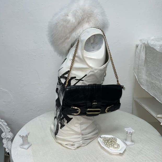 빈티지 버클 체인 숄더백