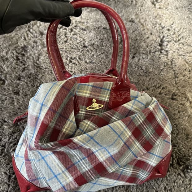 비비안웨스트우드 체크 애나멜백