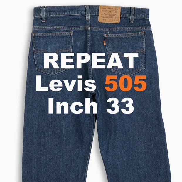 리바이스 505 오렌지탭 진청 90s 33 인치 OR50534133