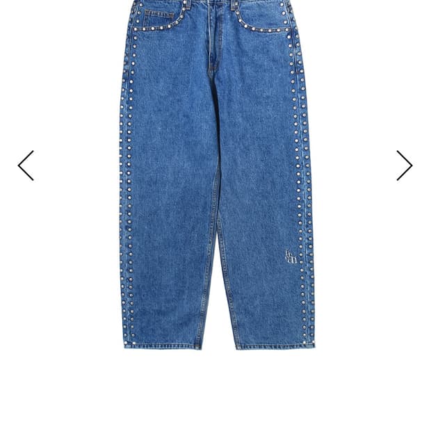 fetch sunday  스터드 데님 팬츠