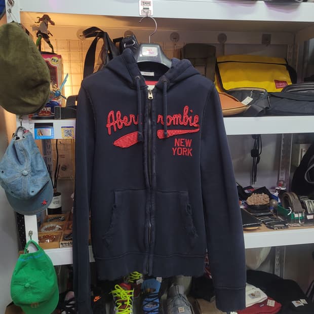 아베크롬비 진네이비 후드 집업