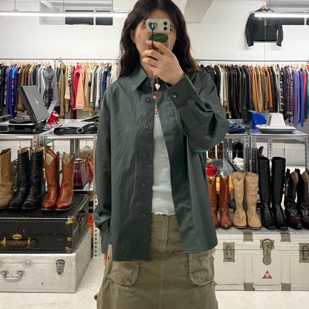 UNIQLO U minimal shirt jacket 미니멀 셔츠 자켓