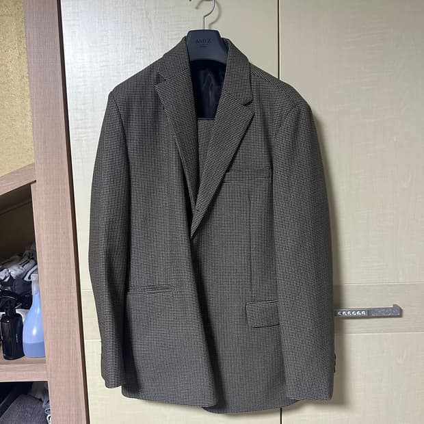 수아레 하운드 체크 셋업 수트 XL