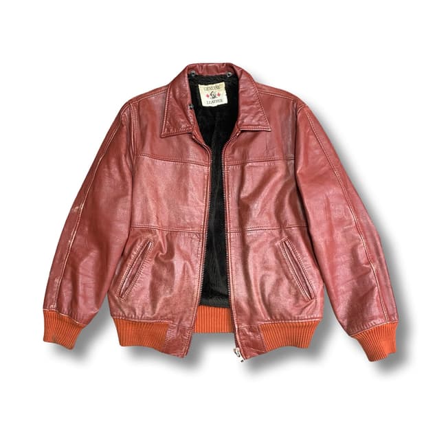[M] 일본빈티지 리얼레더 소가죽 자켓