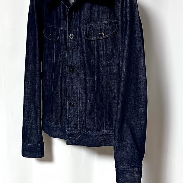마르지엘라 13FW Denim Detachable Fur 트러커자켓