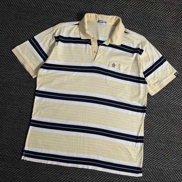 먼싱웨어 아카이브 단가라 카라 티셔츠y 3143