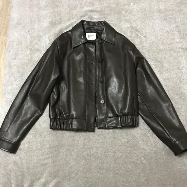 8seconds 에잇세컨즈 가죽 자켓 S 브라운