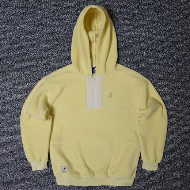 [무료배송][155]캉골 키즈 후리스 기모 반집업 후드티